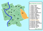 Mapa del Rione XV - Esquilino
