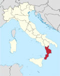 Mapa de Calabria Mapa de Calabria