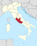 Mapa de Lacio