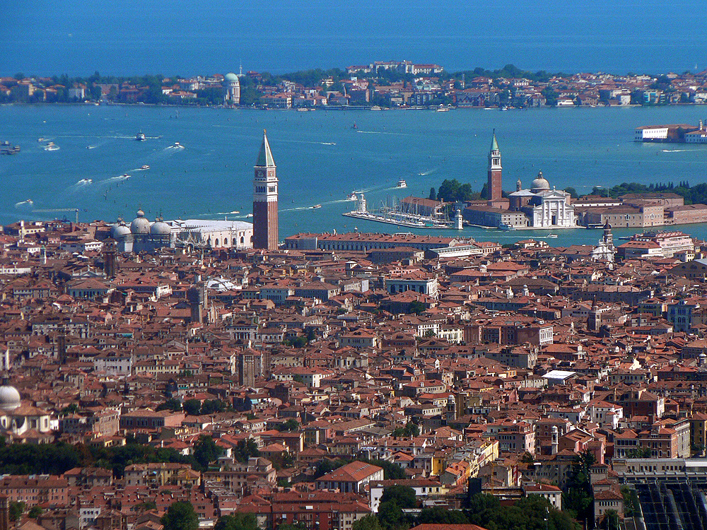 Vista aérea de Venecia