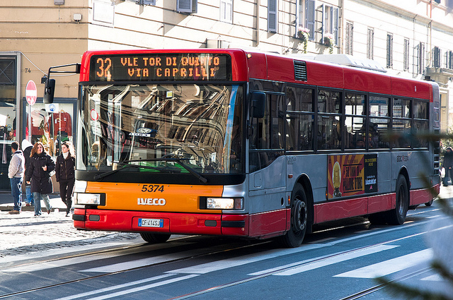 Los autobuses en Roma