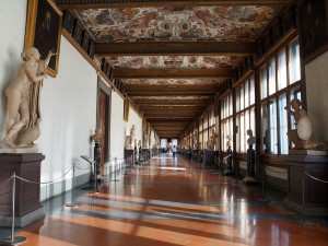 Uffizi Gallery hallway