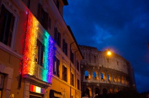 El barrio de Laterano, es una de las pocas zonas de Italia abiertamente dedicadas a un público LGBTQ.