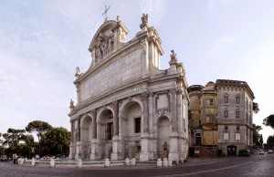 Fuente gigante del  Parque Gianicolo.