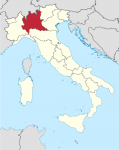 Mapa  de Lombardia