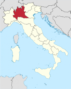 Mapa de Lombardía