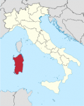 Mapa de Cerdeña