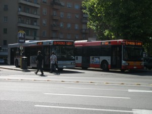 Autobús en Roma