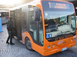 vehículos “Tecnobus” eléctricos en Florencia