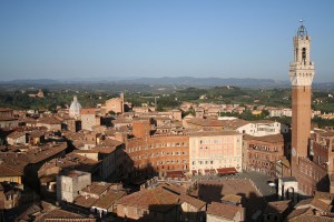 Vista de la ciudad de Siena