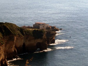 Vista aérea del parque submarino de Gaiola.