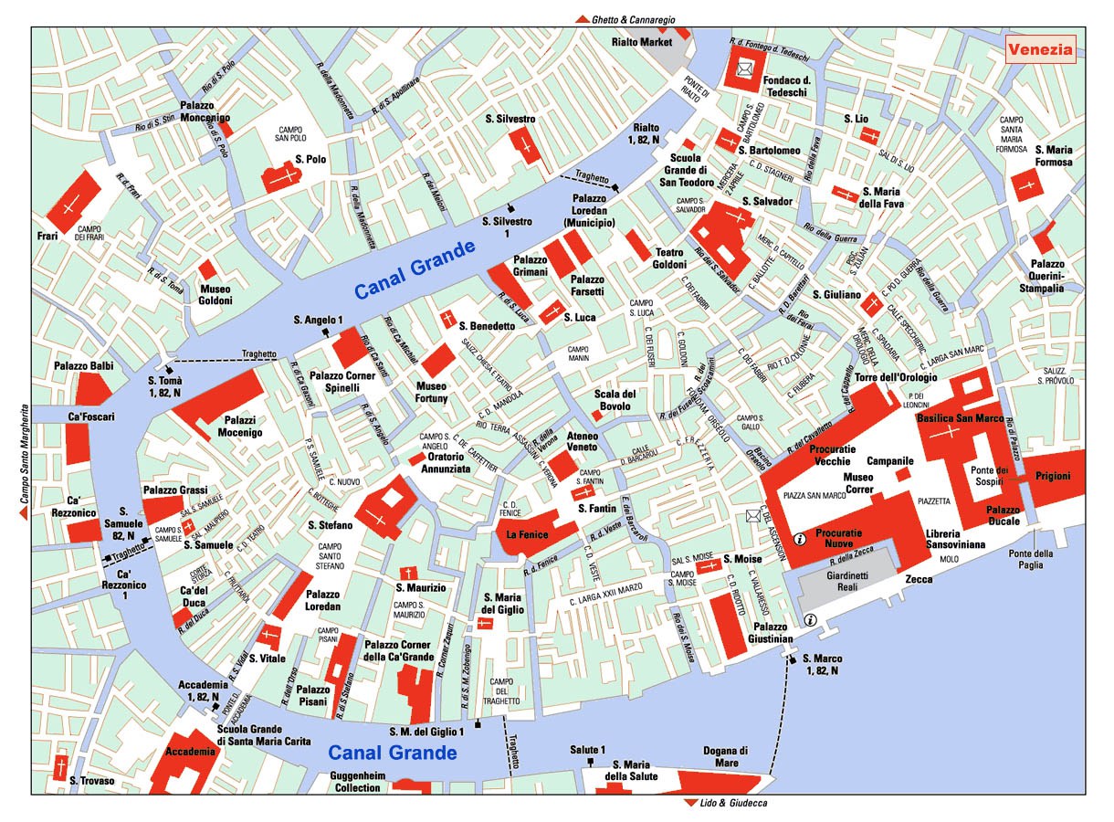 Mapa Turistico Venecia | Mapa
